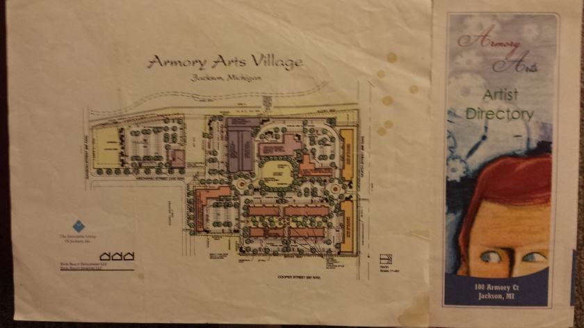 Armory Arts Village site plan and Artist Directory